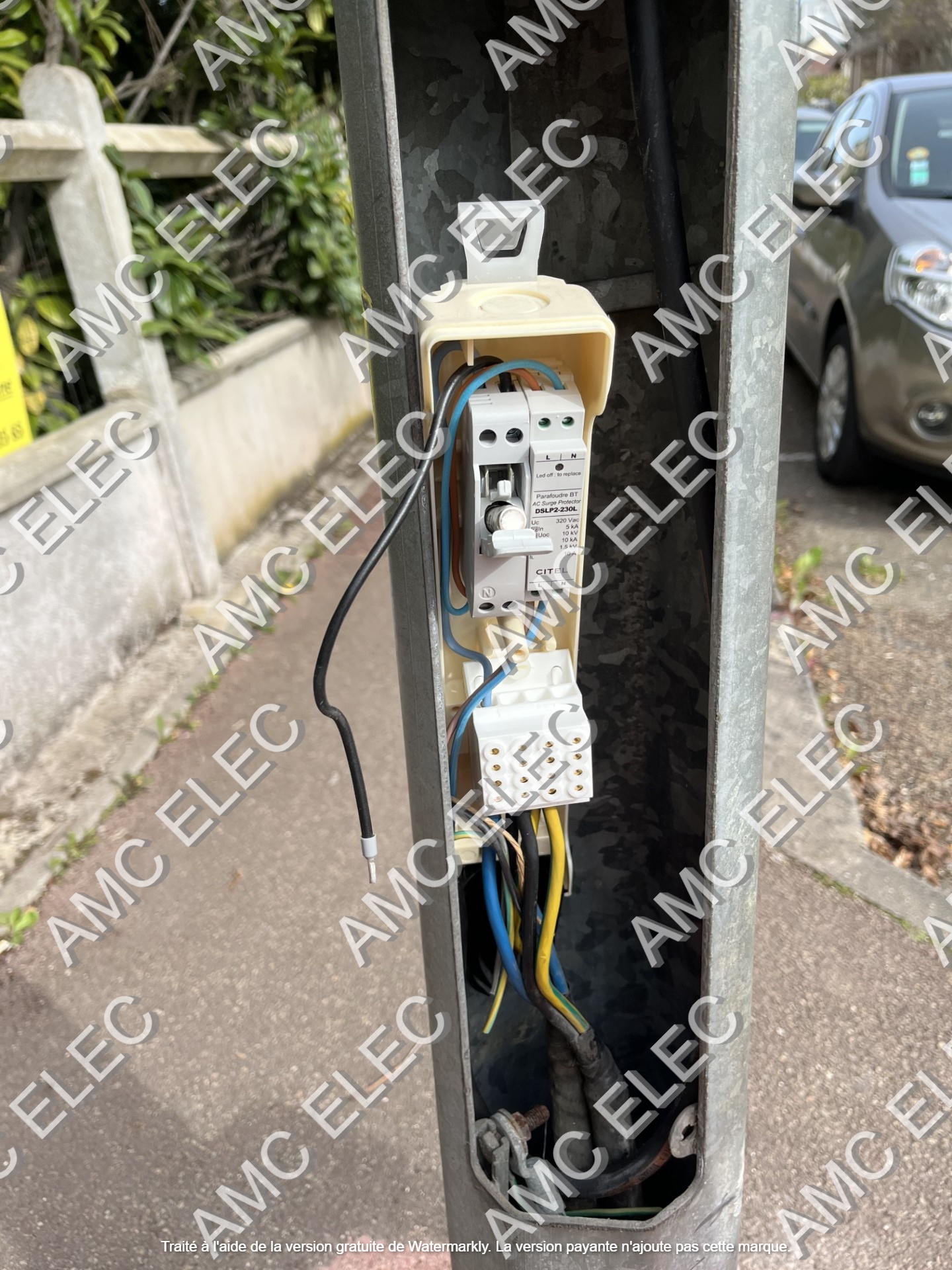 Dépannage de toutes natures sur l'éclairage public